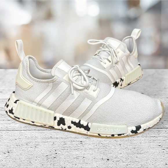 Adidas Originals NMD R1 White Black Speckled Camo #GZ4307 Shoes Men's Size 12 - Picture 3 of 15
